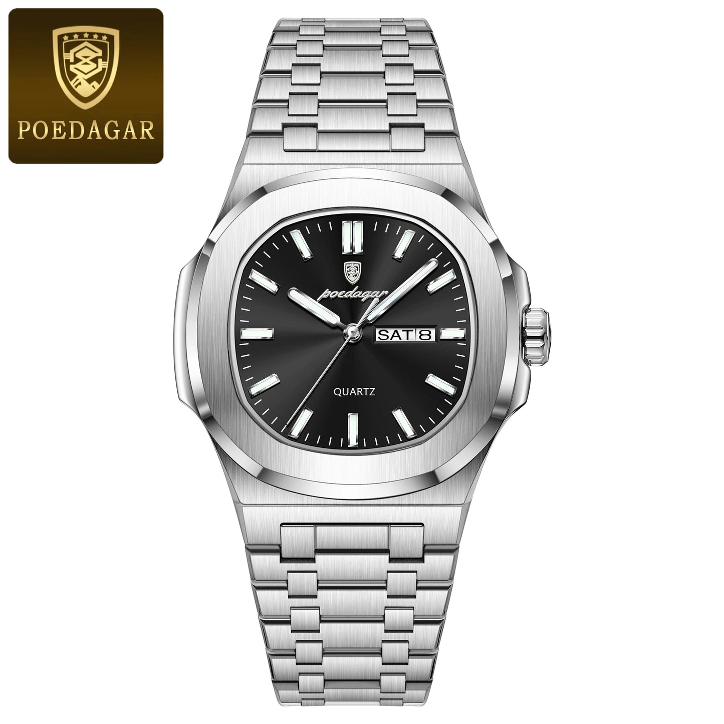 POEDAGAR Luxury Square Men's