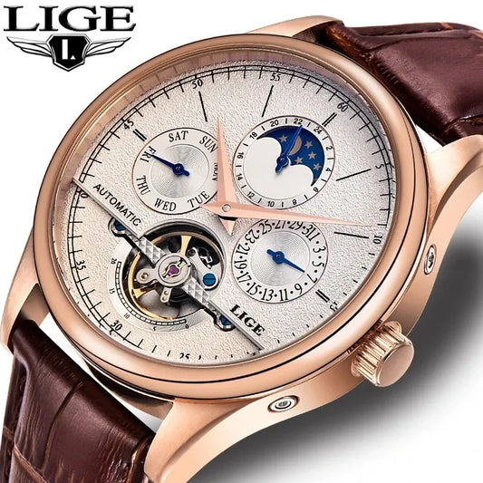 LIGE Men Watches Automatic